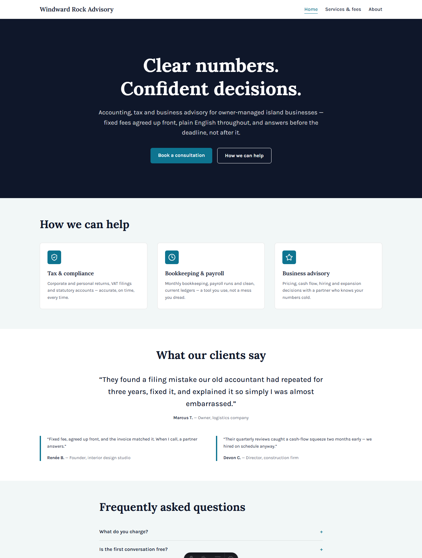 Professional layout preview