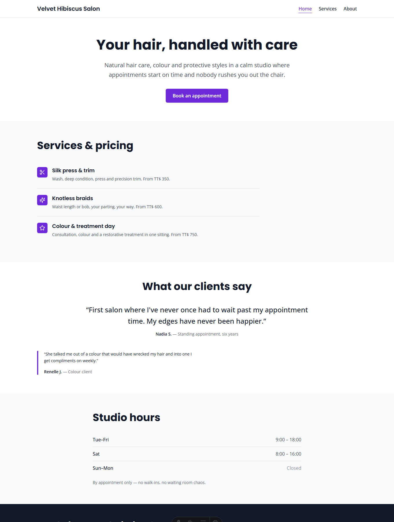 Studio layout preview